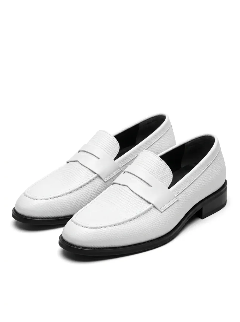 Mocassin cuir synthétique formel homme cérémonie
