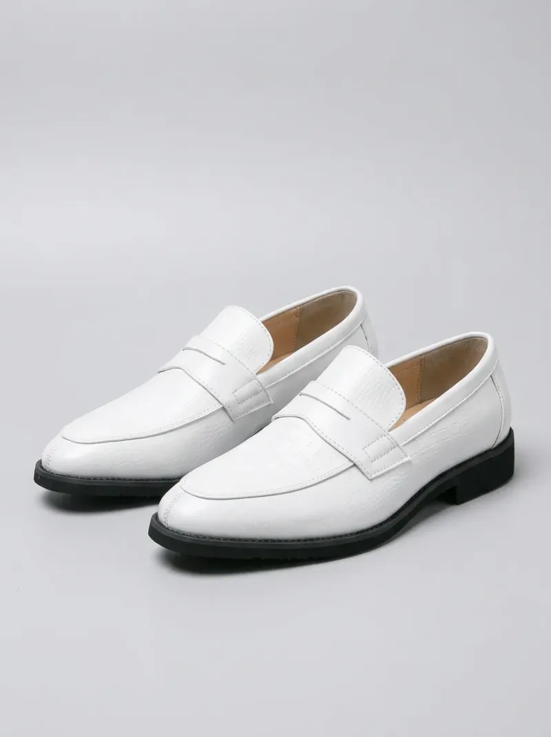 Mocassin cuir synthétique formel homme cérémonie