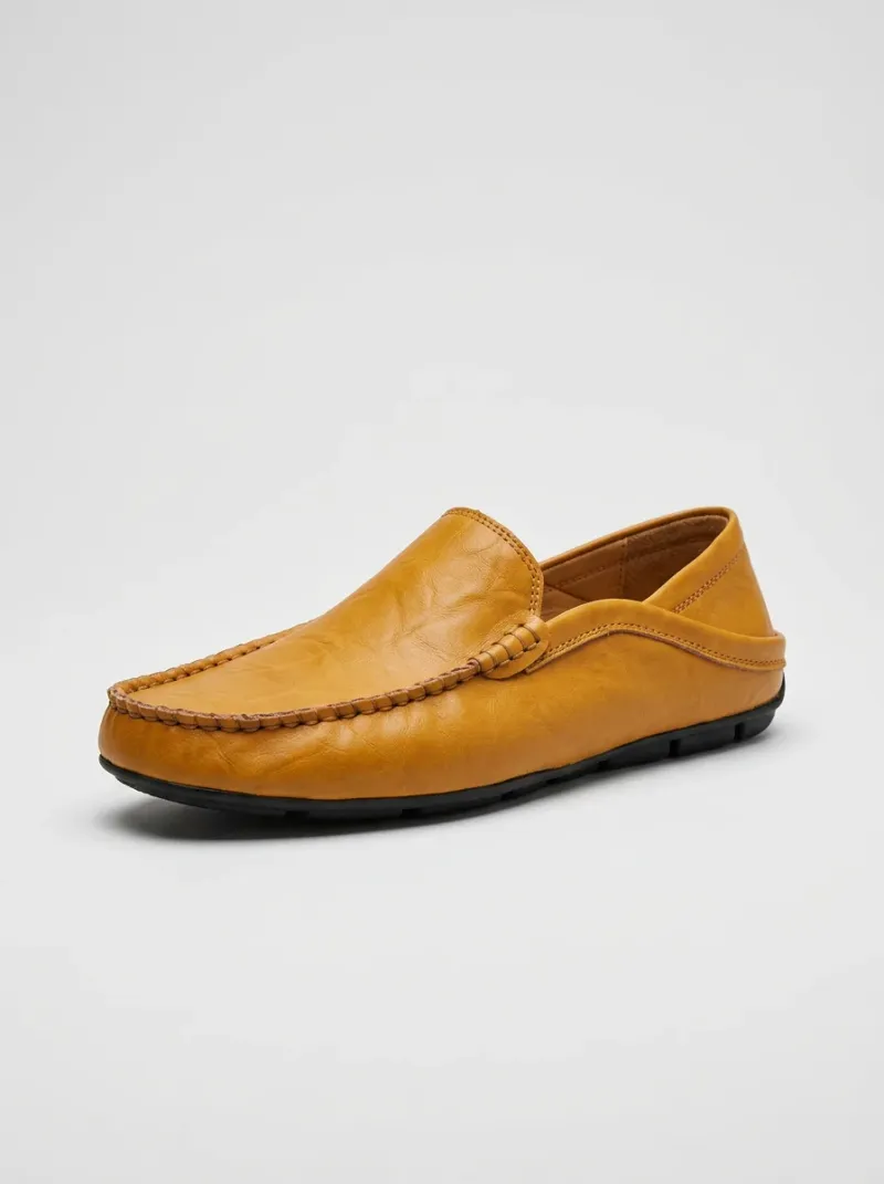 Mocassin cuir synthétique respirant décontracté homme