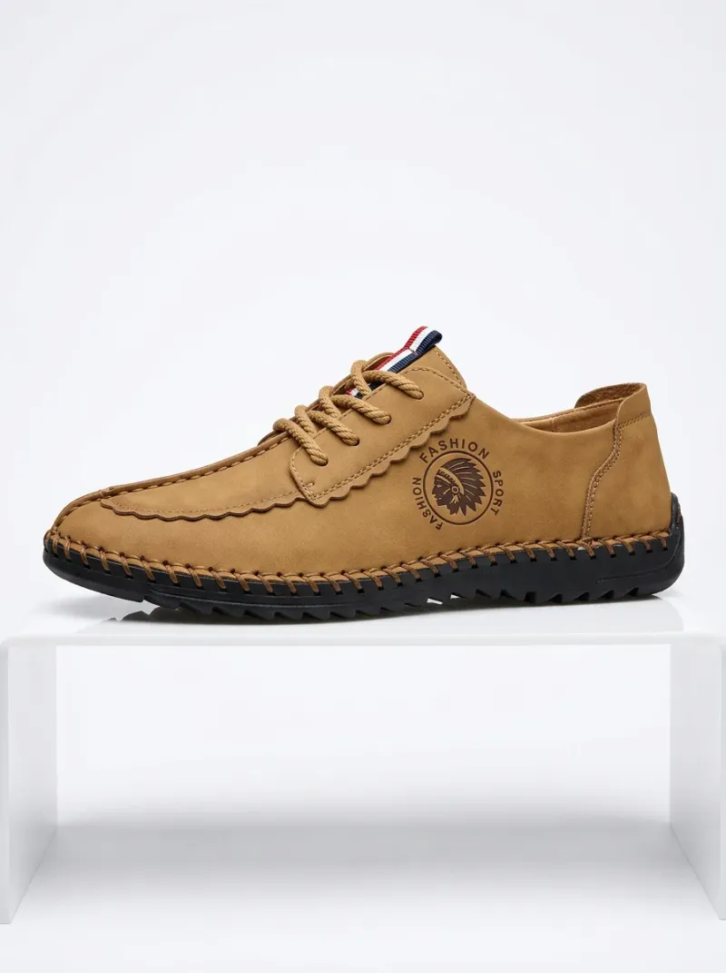 Mocassin cuir synthétique orthopédique homme quotidien