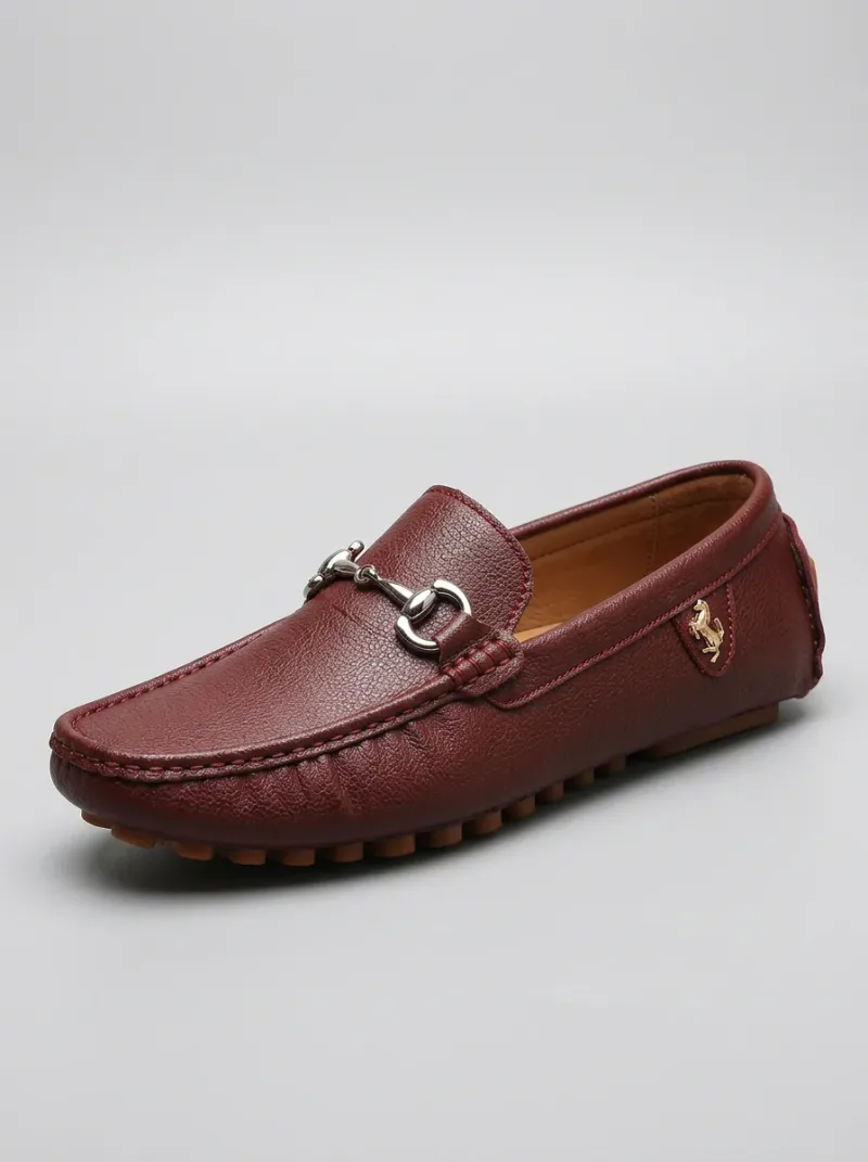 Mocassin cuir synthétique homme style urbain léger