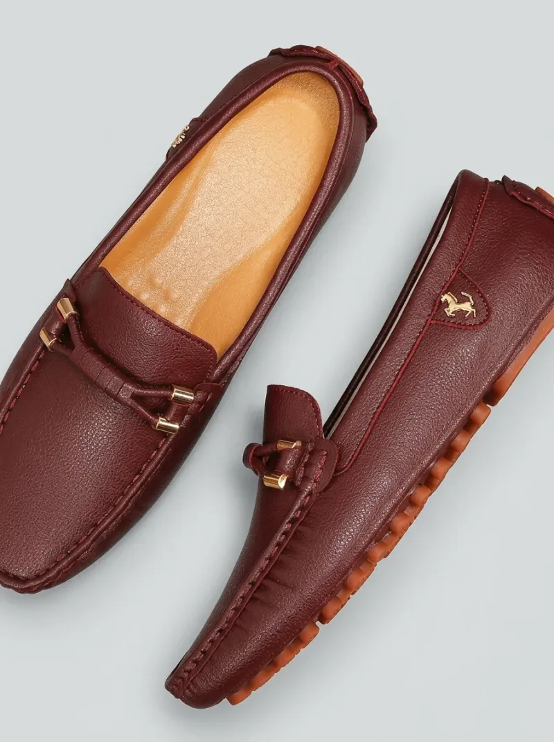 Mocassin cuir synthétique homme style urbain léger