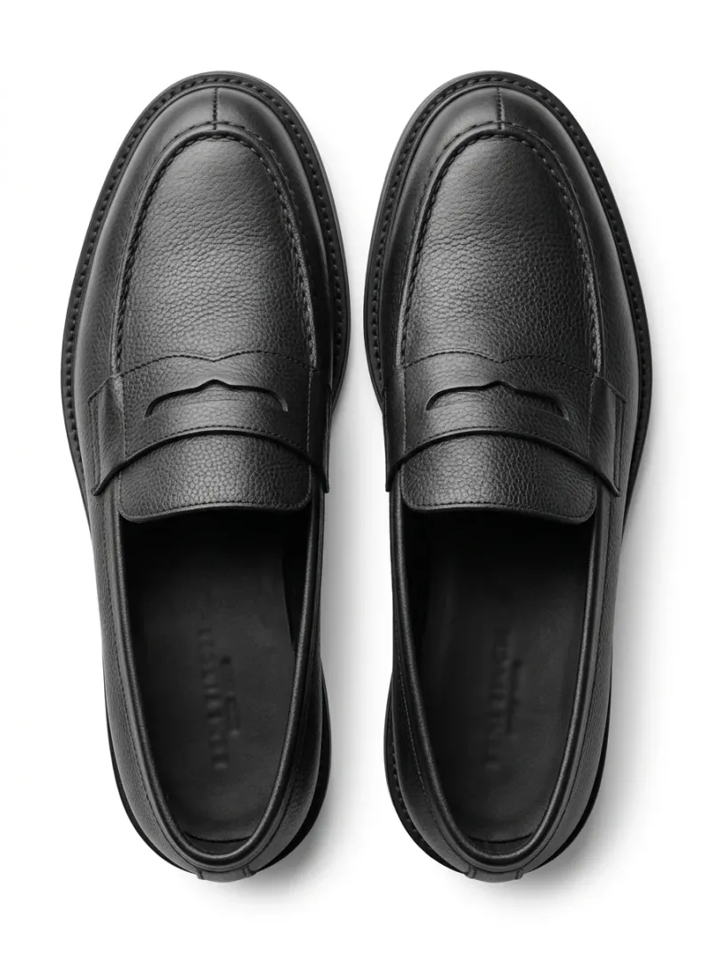 Mocassin cuir business homme élégant