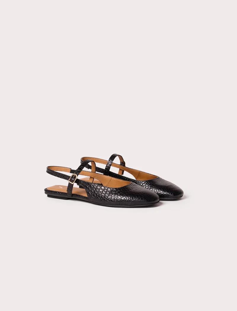 Lila - Noir croco