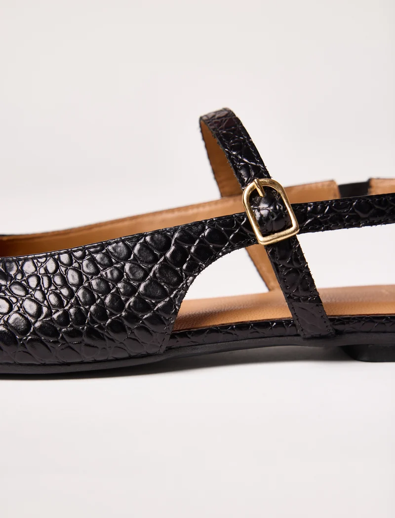 Lila - Noir croco