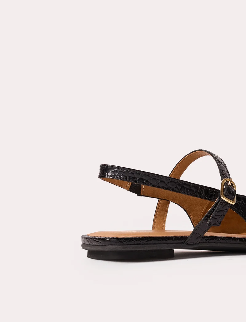 Lila - Noir croco