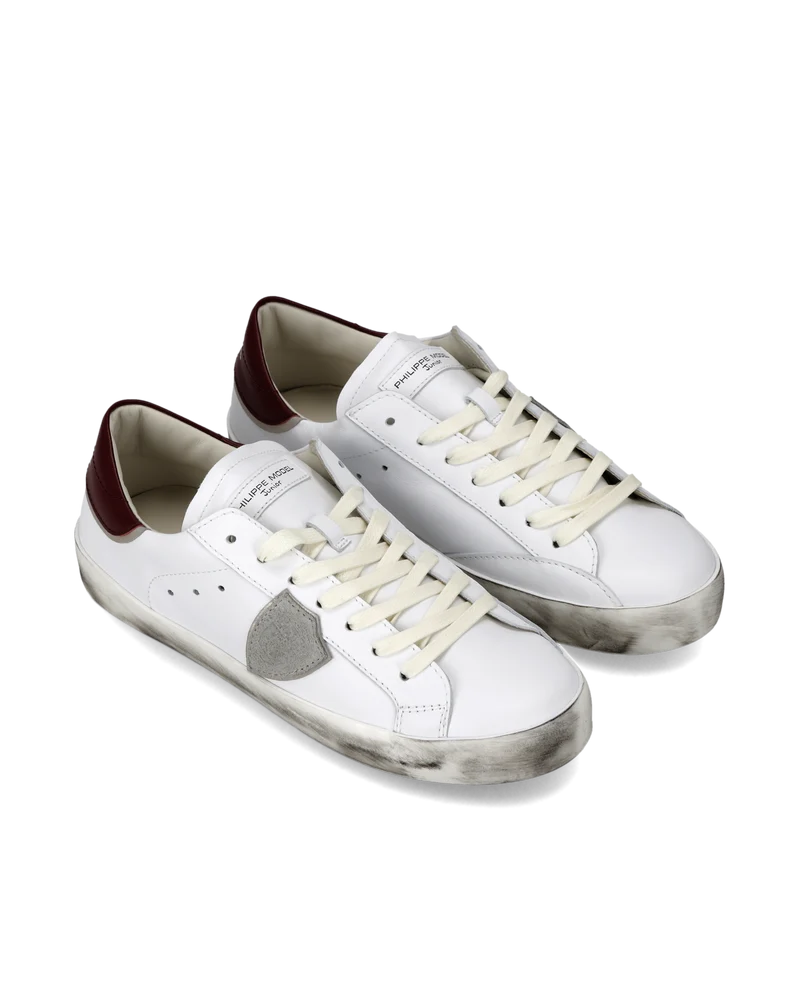 Sneaker Prsx Junior, White Bordeaux