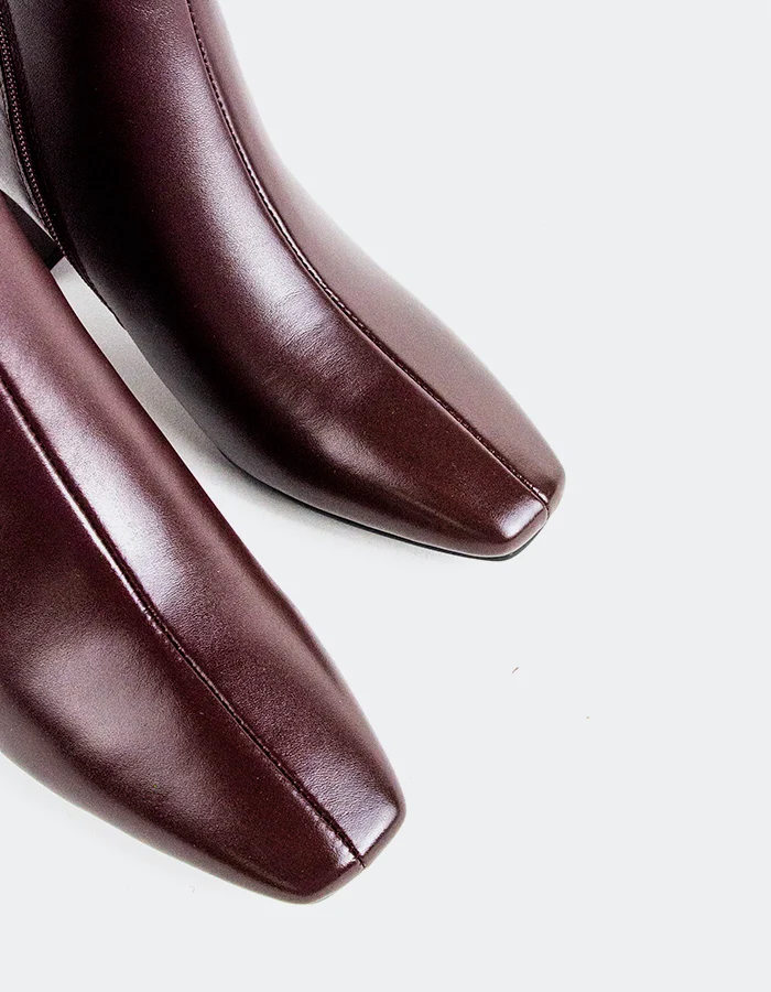 Adeline Burgundy Leather