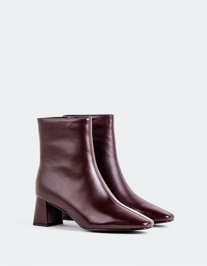 Adeline Burgundy Leather