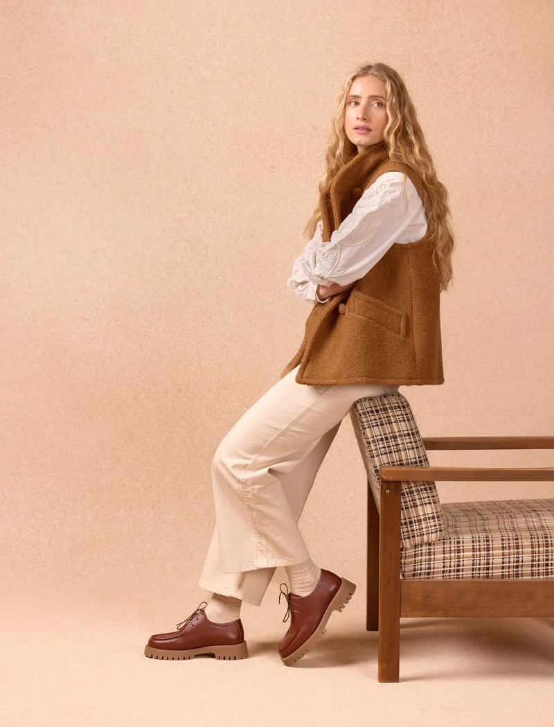 Janet - Cognac grainé