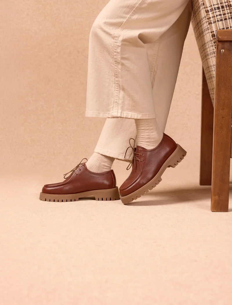 Janet - Cognac grainé