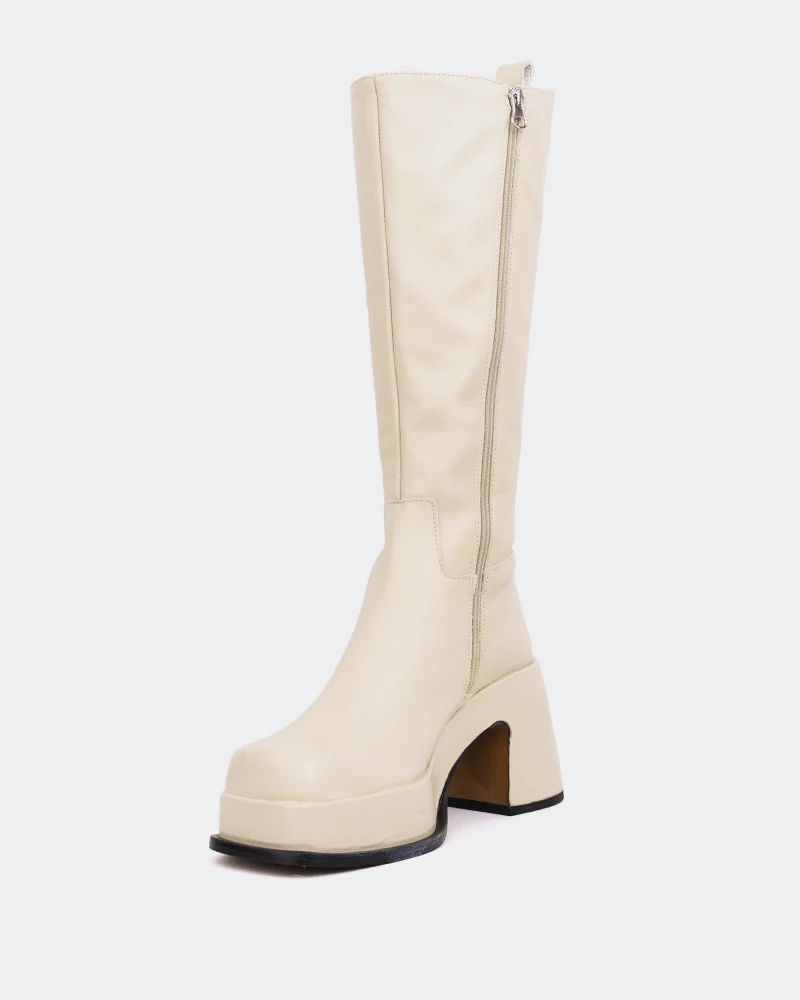 Valletta Off White Leather