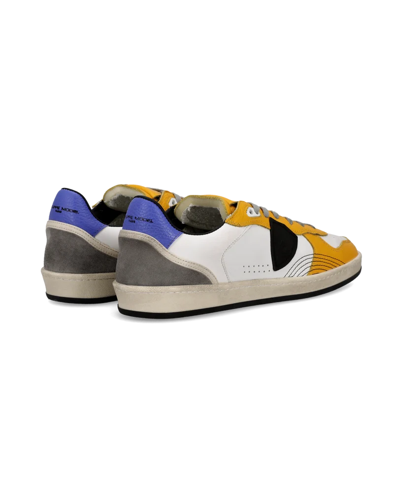 Sneakers Pgal Men, White Yellow Blue