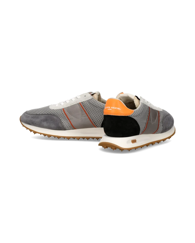Sneakers Running Tour Men, Orange Grey Black