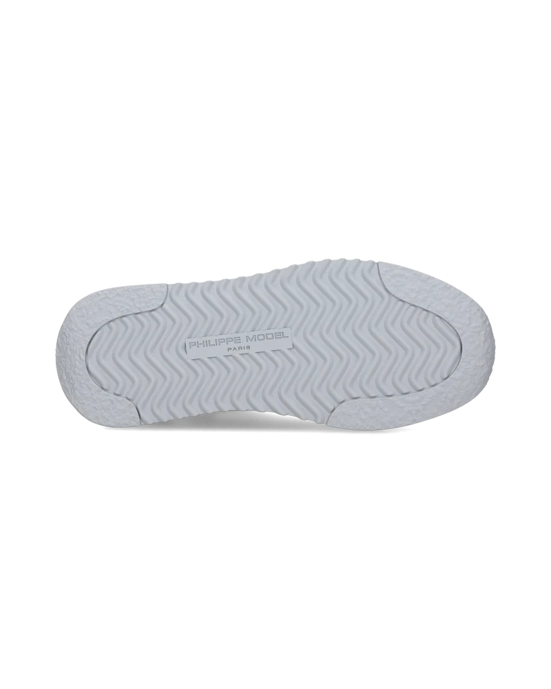 Sneaker Olympique Men, White Grey Beige