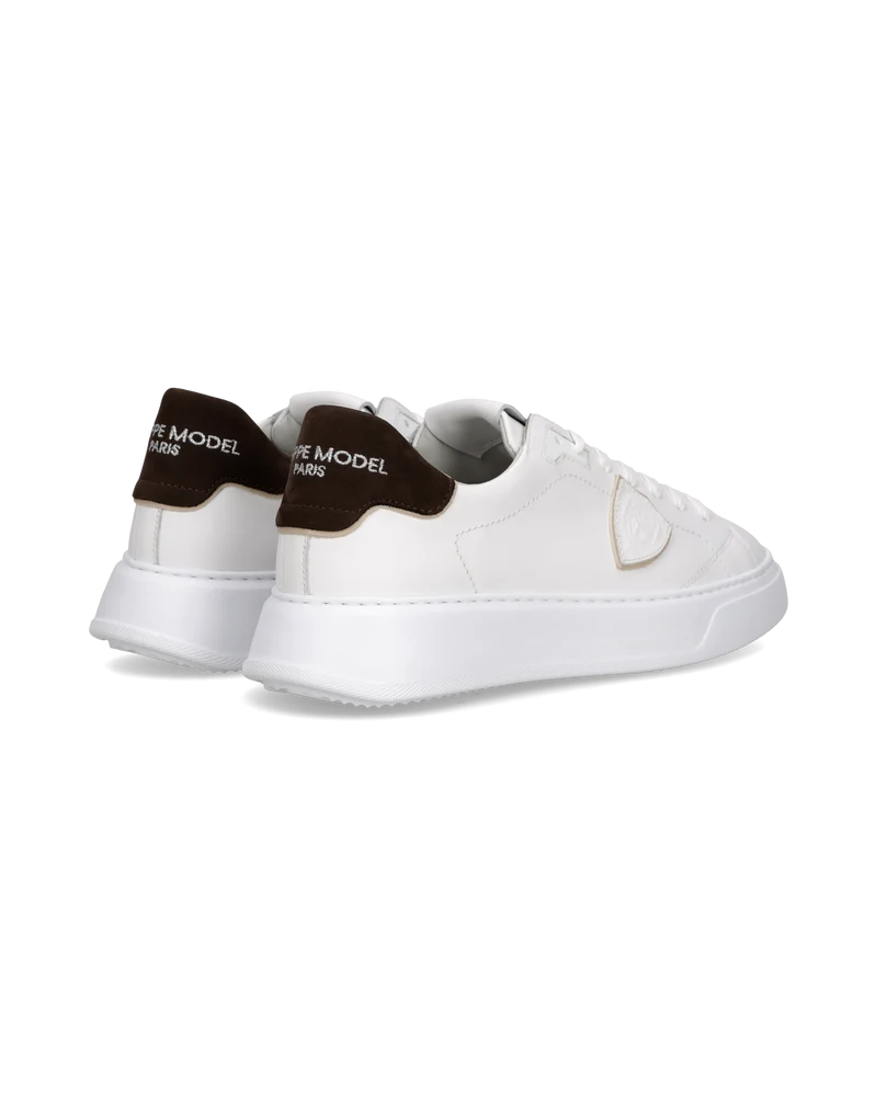 Sneakers Temple Men, White Brown