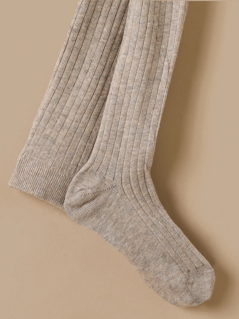 Collants à côtes fille