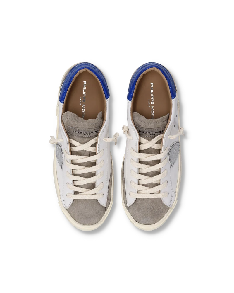 Sneakers Prsx Women, White Blue Dove Grey