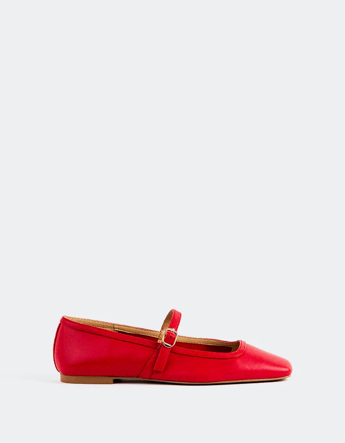 Auguste Red Leather