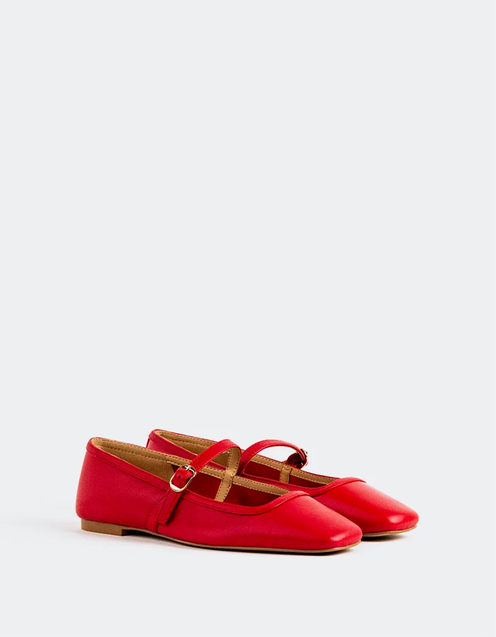 Auguste Red Leather