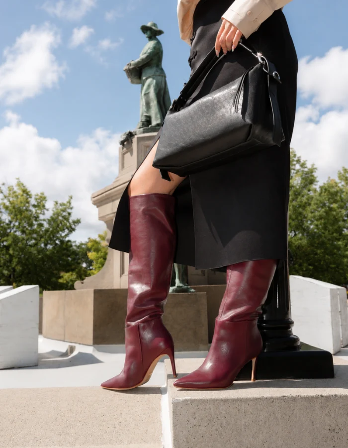 Leilani Burgundy Leather