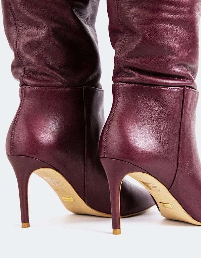 Leilani Burgundy Leather