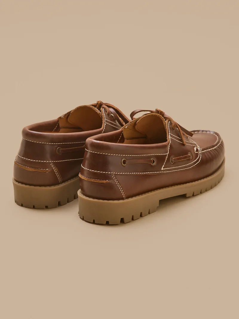 Chaussures bateau cuir homme