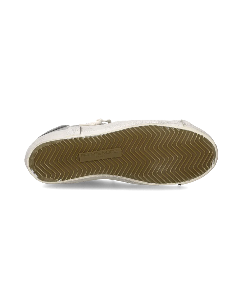 Sneakers Prsx Women with glitter upper, Silver