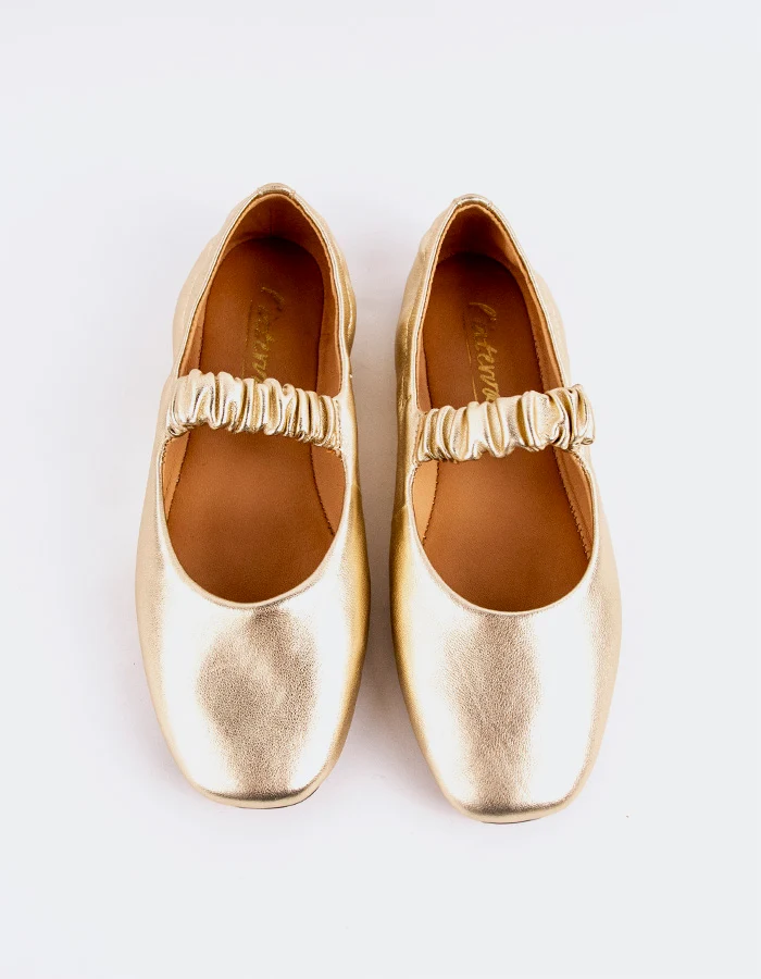 Miah Gold Leather