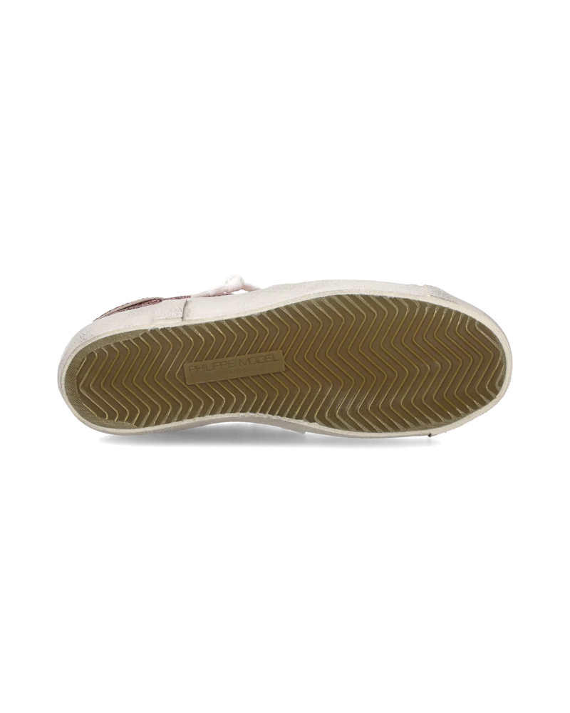 Sneakers Prsx Women with glitter upper, Pink