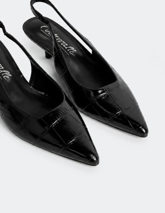 Rosie Black Croco