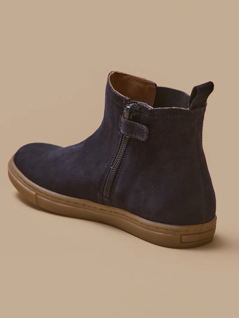 Boots chelsea cuir suédé garçon