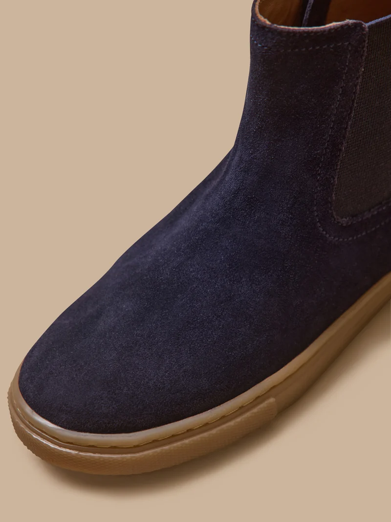 Boots chelsea cuir suédé garçon