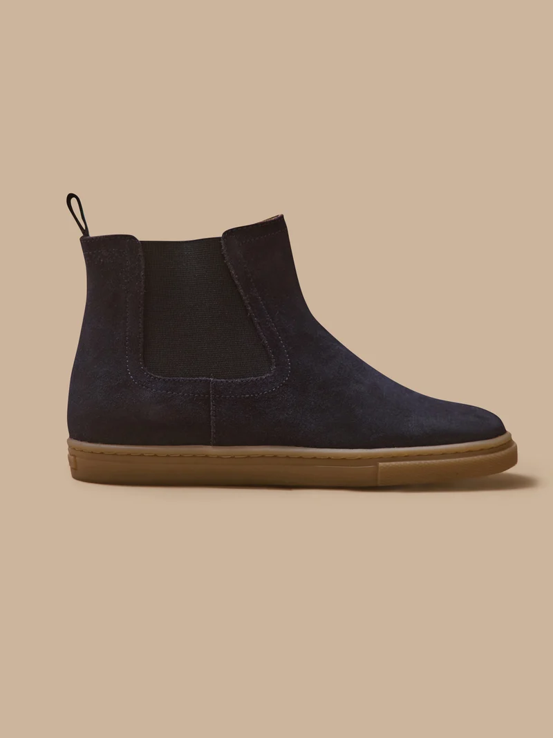 Boots chelsea cuir suédé garçon