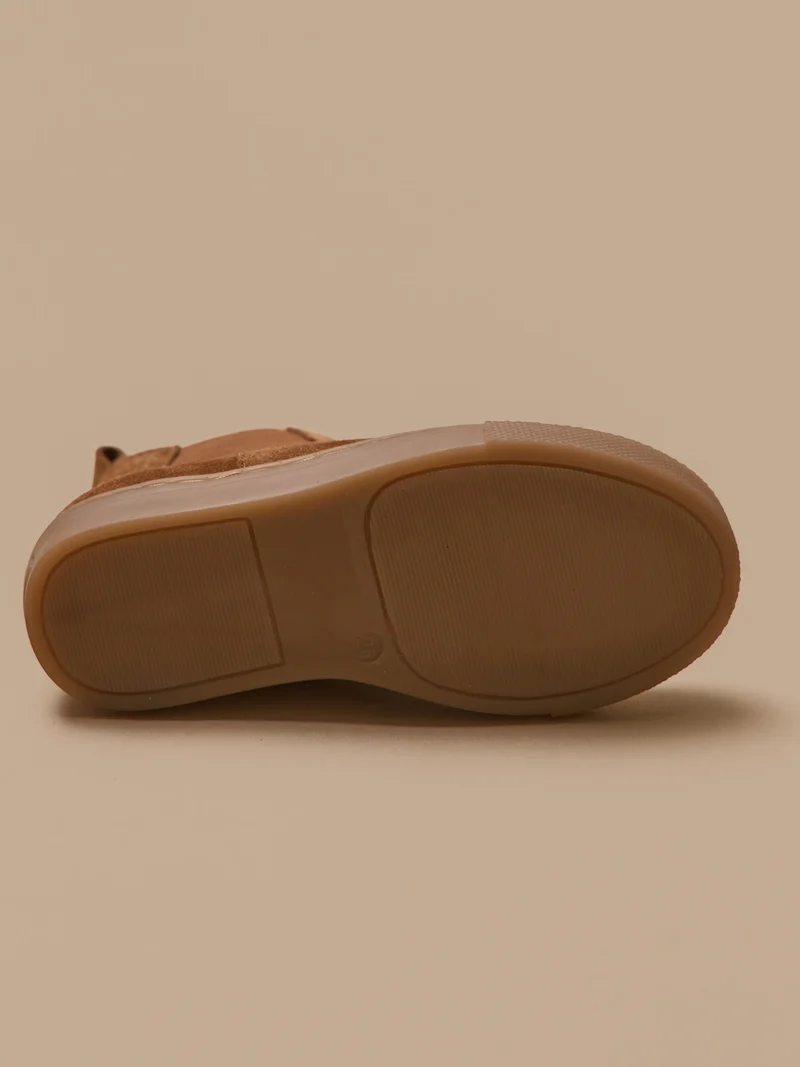 Boots chelsea cuir suédé garçon