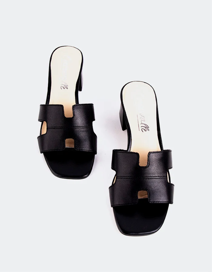 Arcylee Black Leather