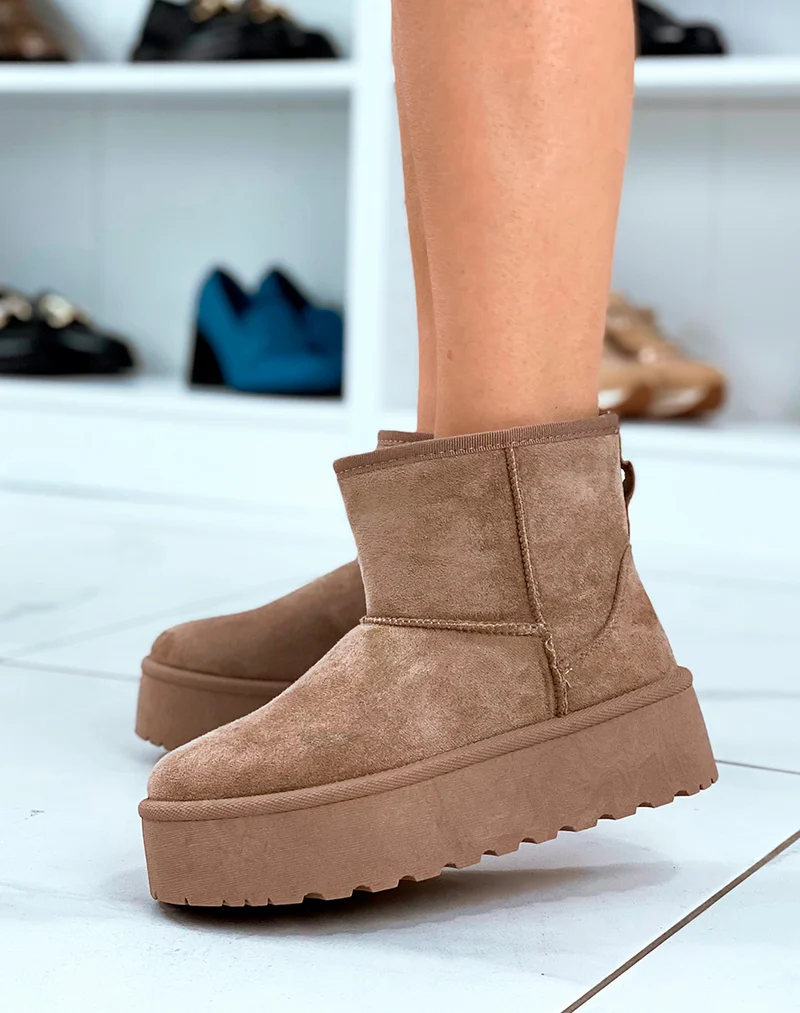 Bottines femme kaki mi-hautes : L'alliance parfaite