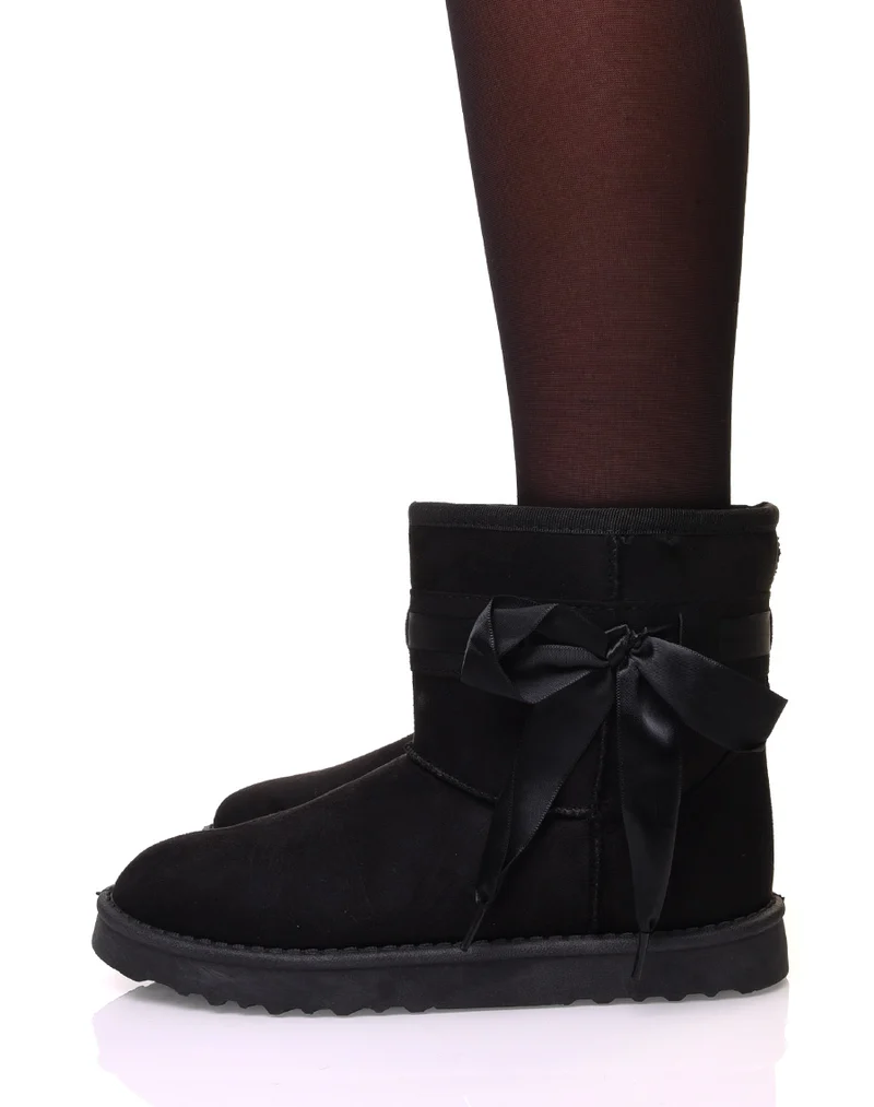 Bottines fourrées noires