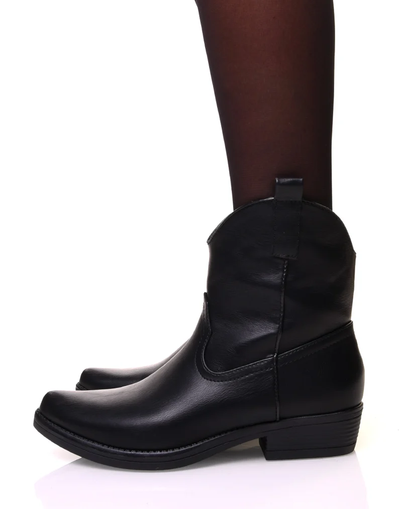 Bottines noires à bout pointu