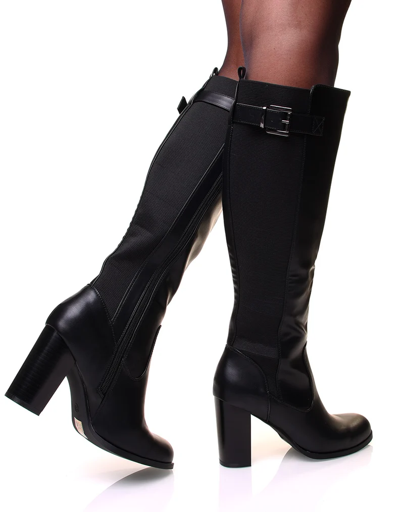 Bottes à talons noires
