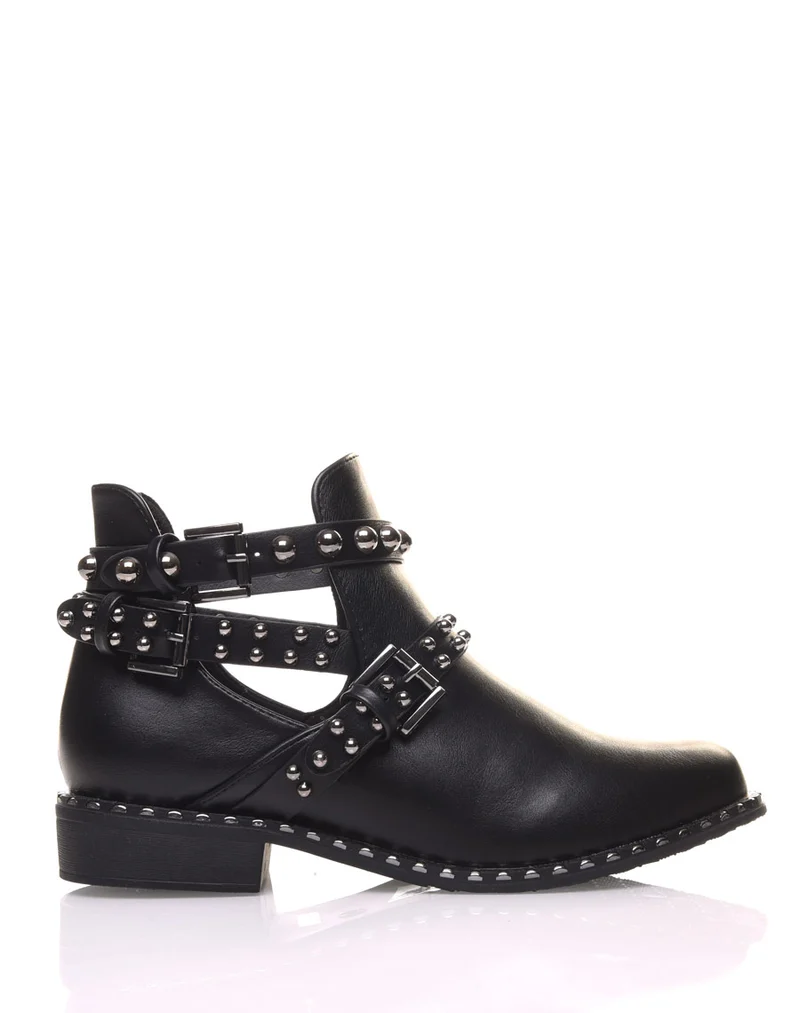 Bottines cloutés noires