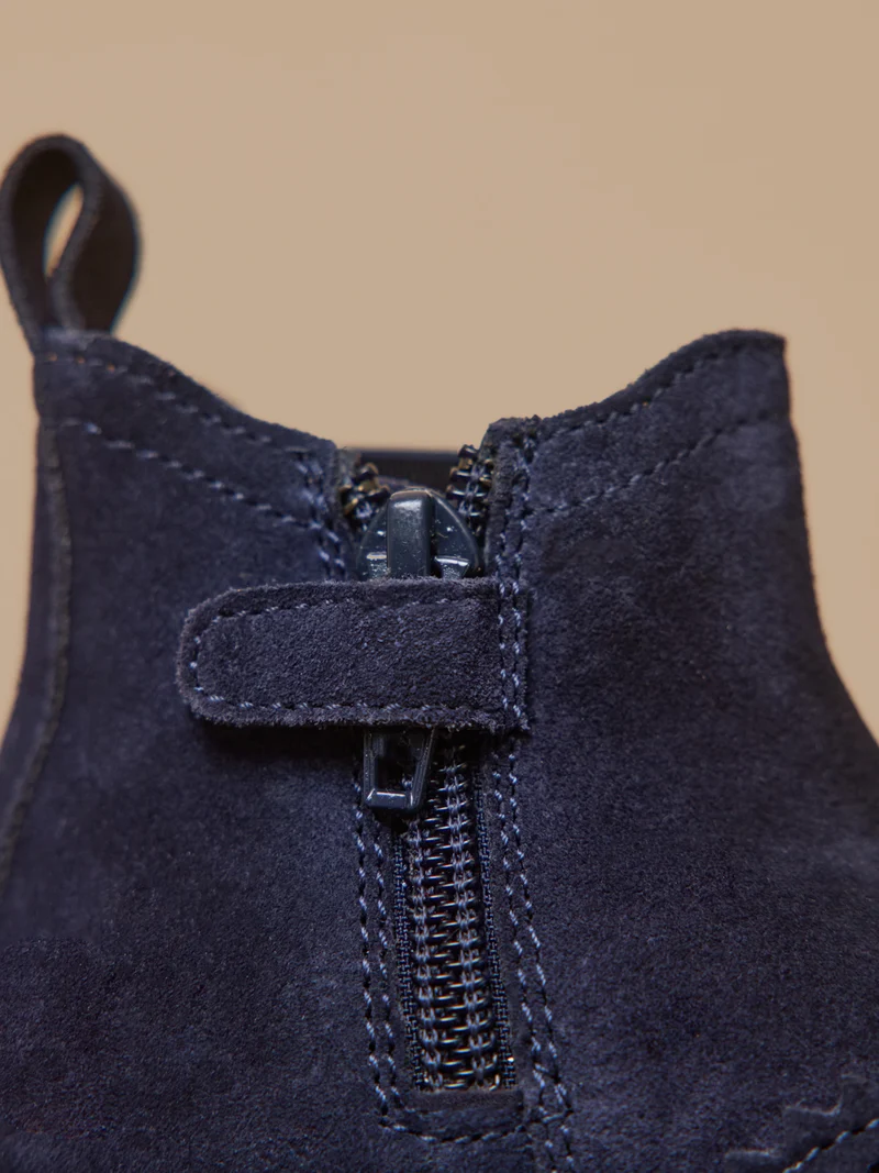 Boots chelsea bout fleuri cuir bébé