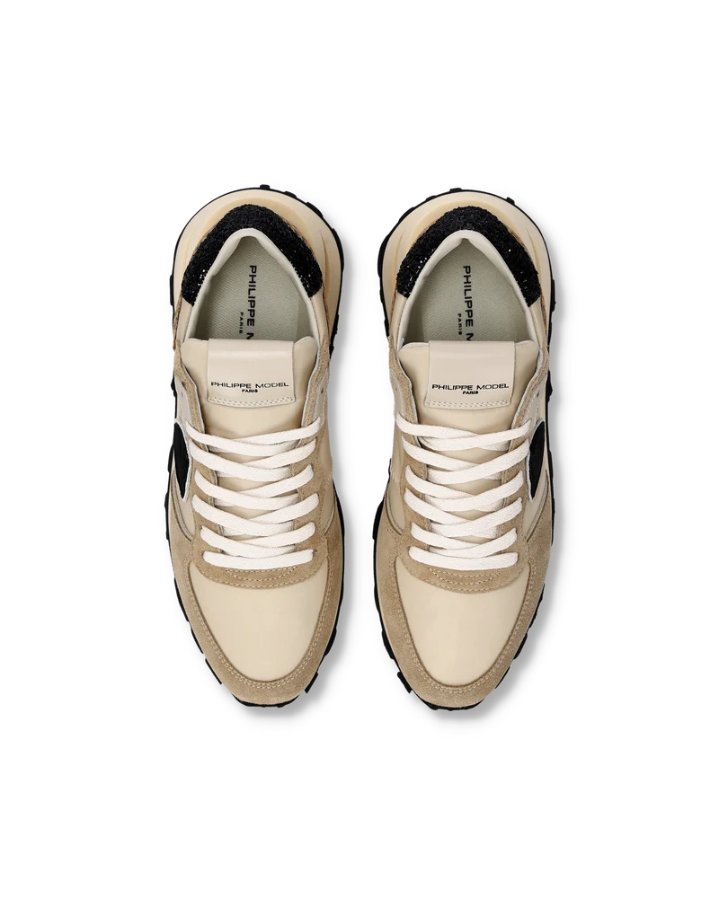 Sneakers Tropez Haute Women, Sand Black Animal-Print