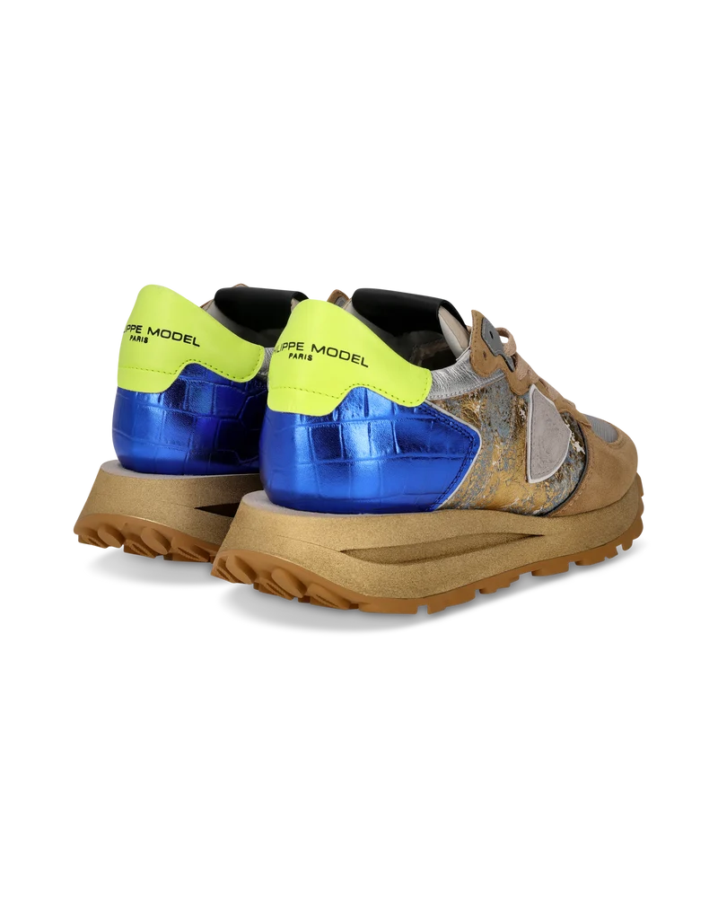 Sneakers Tropez Haute Running Women, Beige Blue