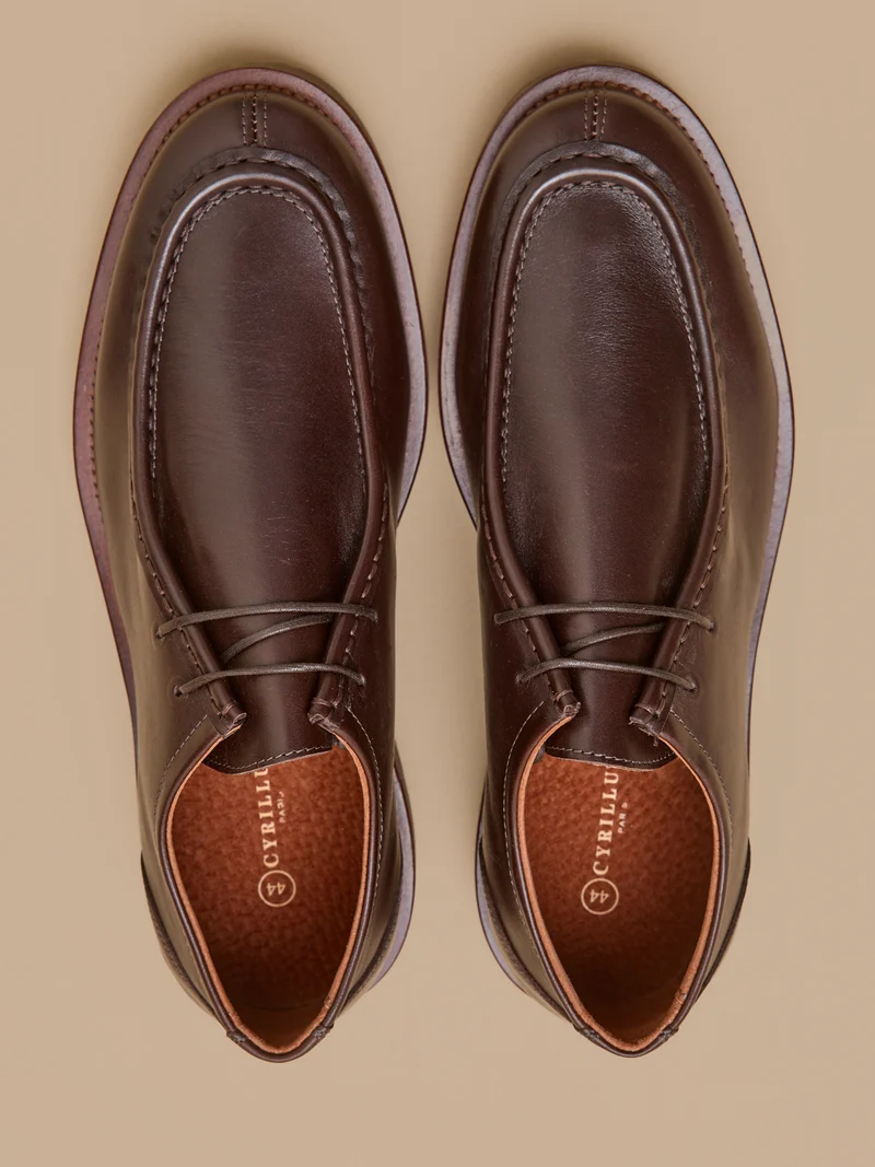 Derbies lacées cuir homme