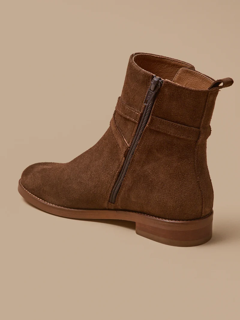 Boots cuir femme