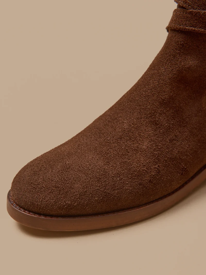 Boots cuir femme