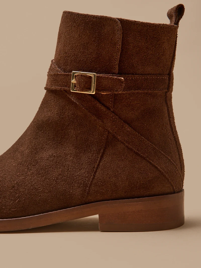 Boots cuir femme