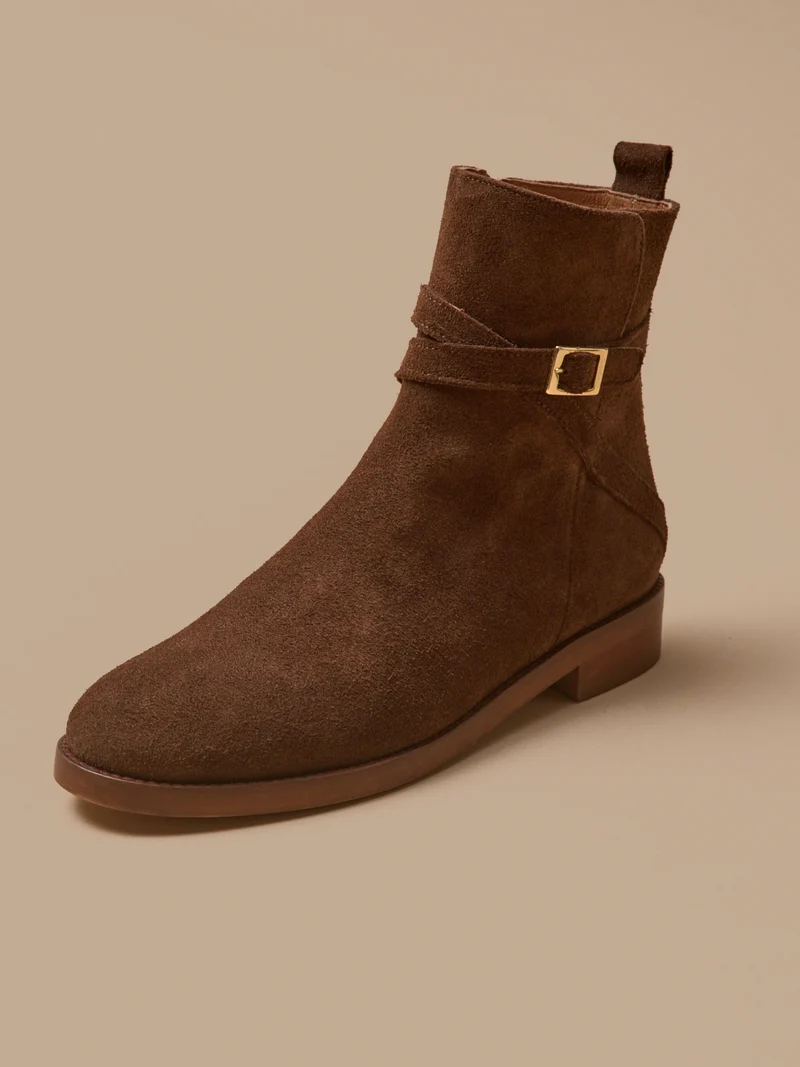 Boots cuir femme
