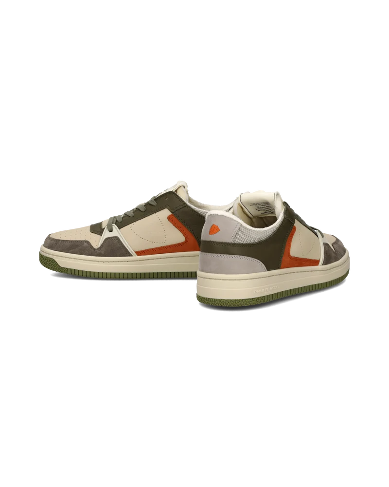 Sneakers La Grande Tennis Men, Military Green Beige